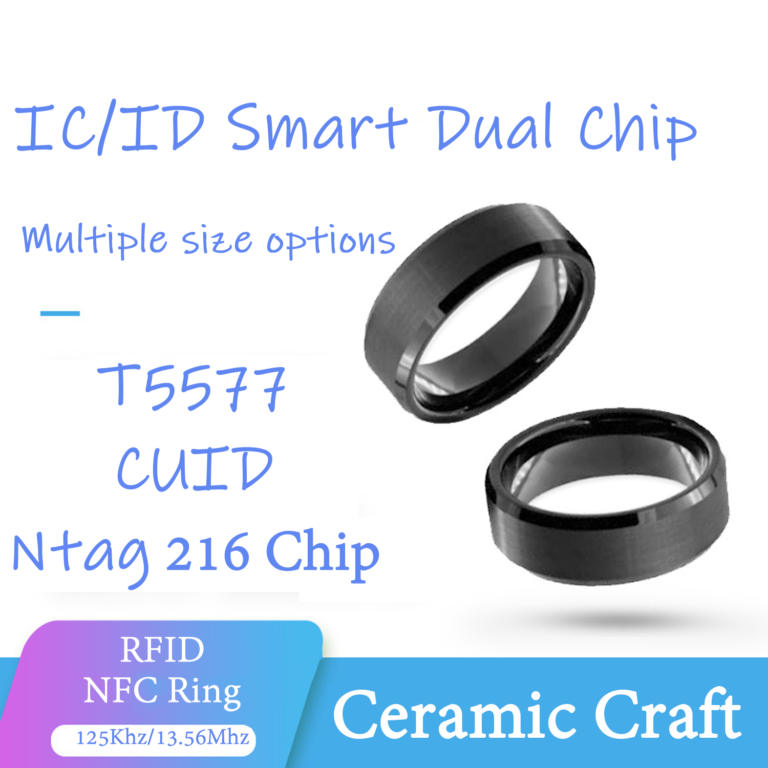 Cuid t5577 anel clone de chip  - Smart Ring Nfc Pay avaliação e preço