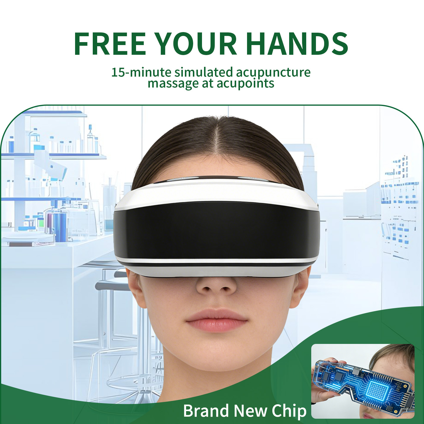 Novo Massageador Ocular por Pu - Light Therapy Glasses avaliação e preço