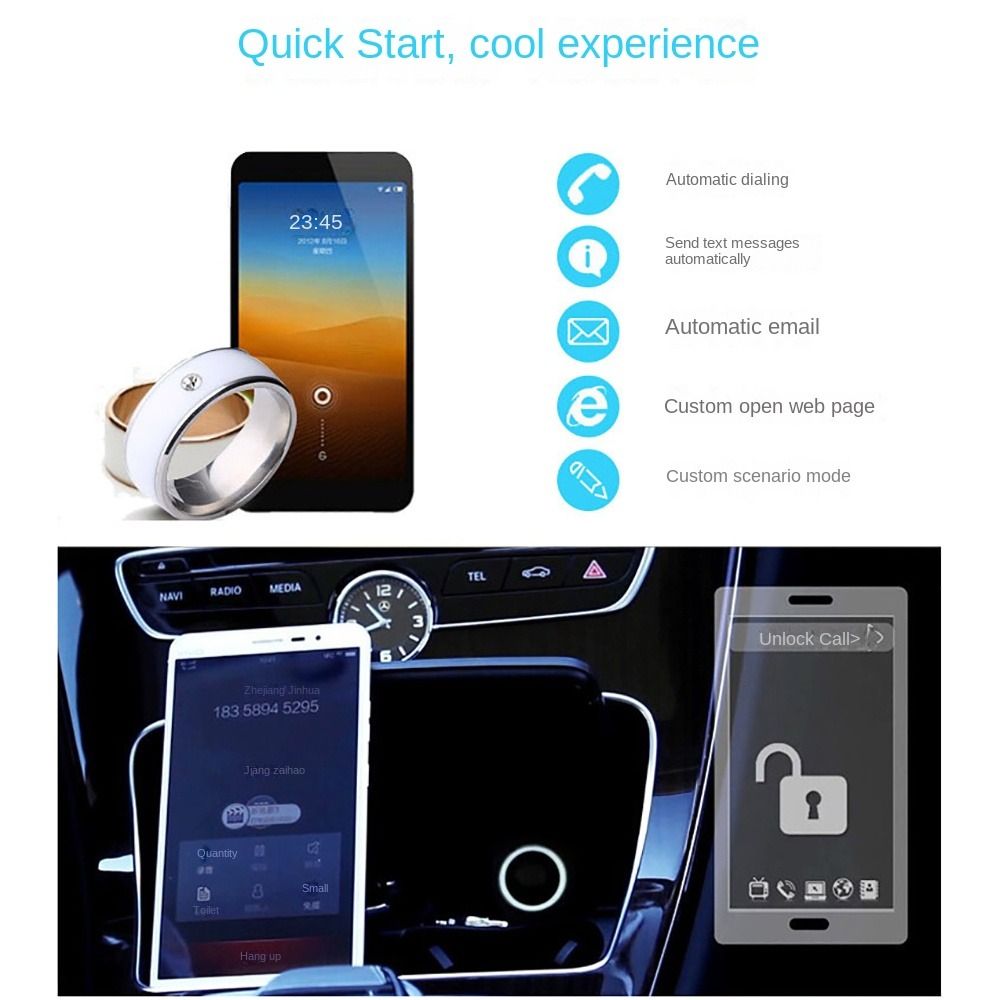 Anel Inteligente NFC de Aço In - Smart Ring Nfc Pay avaliação e preço