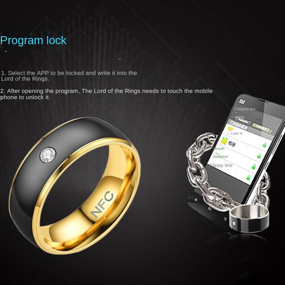 Anel Inteligente NFC de Aço In - Smart Ring Nfc Pay avaliação e preço